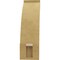 Ekena Millwork 3-inch W x 6-inch D x 10-inch H Lafayette Rough Cedar Woodgrain TimberThane Knee Brace, Primed BRCUR03X06X10LFTRCPR - alternate 2